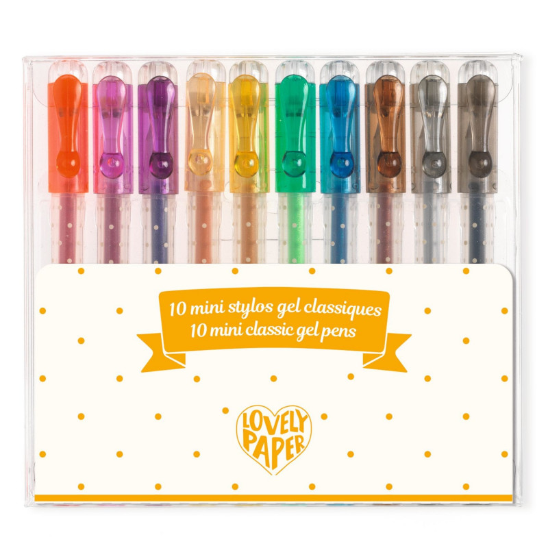 10 MINI STYLOS GEL CLASSIQUE