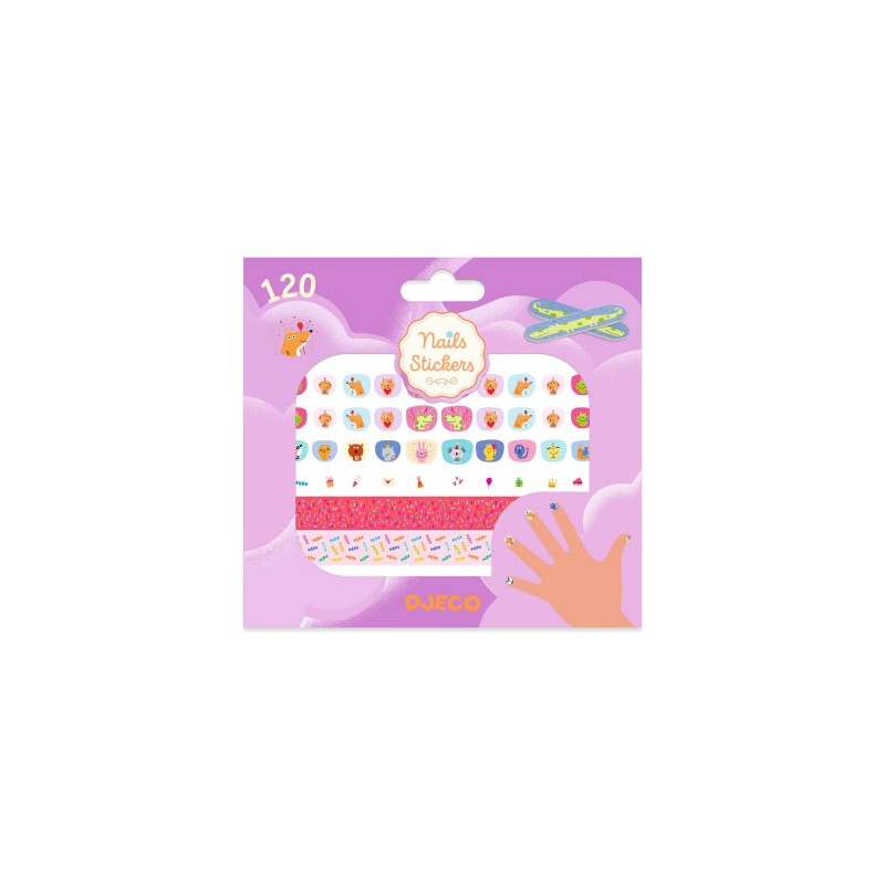 NAILS STICKERS JOYEUX ANNIVERSAIRE