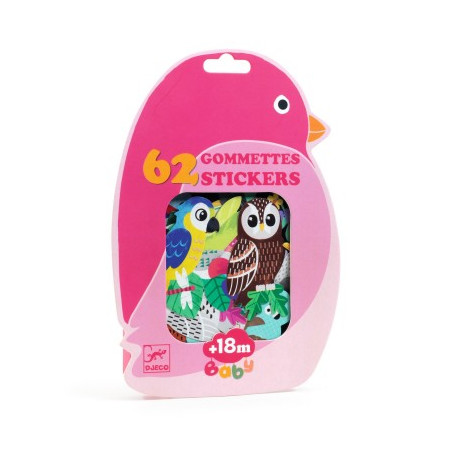GOMMETTES STICKERS OISEAUX