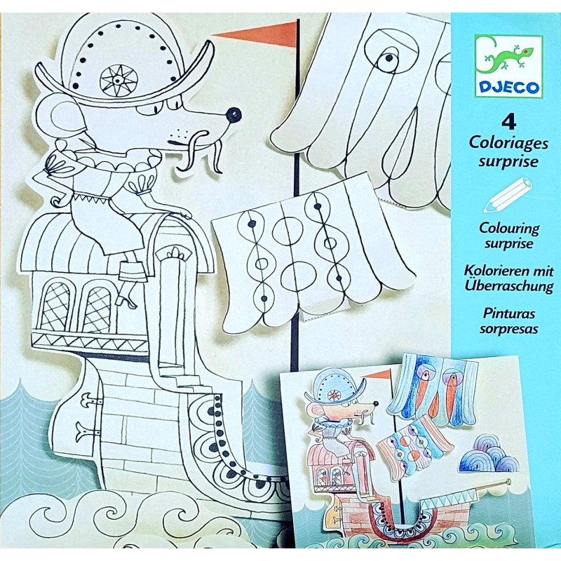 COLORIAGES SURPRISE - EXPLORATEURS